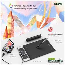 Xp Pen Deco Pro Medium Tablet Battery Free Red Dots