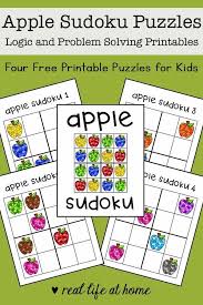 Sudoku For Kids Free Apple Sudoku Printable Puzzle Set In 2020 Sudoku Printable Printable Puzzles Printable Puzzles For Kids