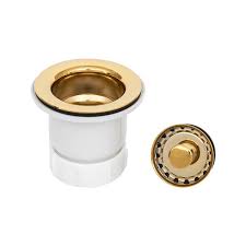 Zeesink sink drain strainer with decorative flat cover,kitchen sink drain kit,kitchen sink drain assembly with separated deep waste basket,silver color. Premier Copper Products Brass Kitchen Sink Drain Kit D 133pb Rona