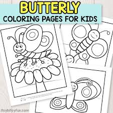 Who does not love the beauty of their colors and the flutter of their wings? Butterfly Coloring Pages For Kids Itsybitsyfun Com