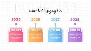 PowerPoint Project Timeline Template for Infographic Presentation