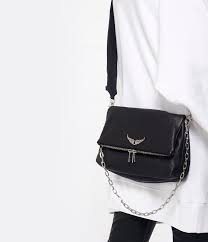 Sac Rocky Cuir Noir Sac Zadig Et Voltaire Sacs A Main Noir