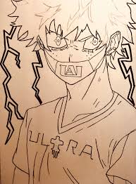 Deku Outline Male Sketch Artwork Art