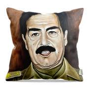young saddam Hussein Throw Pillow by Fadel Ayoub