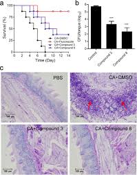 Efficacy of diaryl chalcogenide compound 3 (100 µM) and compound 8...
