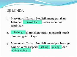 Pembagian zaman batu dapat dibagi menjadi 3 bagian diantaranya zaman batu paleolitikum (tua), zaman batu mesolitikum (tengah) dan zaman batu neolitikum (muda atau besar). Bab 2 Zaman Prasejarah Di Malaysia Ppt Download