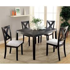 This set is built to last of strong, dense rubberwood, a hardwood with rich grain patterns. Furniture Of America Foa Glenham Cm3175t 5pk 5 Piece Dining Table Set Del Sol Furniture Dining 5 Piece Sets