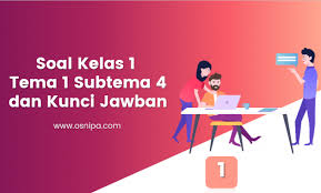 Soal Kelas 1 Tema 1 Subtema 4 Dan Kunci Jawaban Osnipa