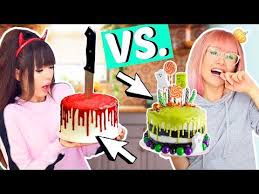 Halloween Horror Torten Bff Battle Viktoriasarina Youtube Horror Torte Victoria Und Sarina Halloween