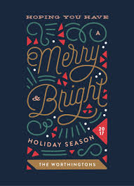 Modern Geometric Non Photo Holiday Card Design Merry Triangles By Minted Artist Genna Cowse Holiday Design Card Christmas Typography Christmas Card Design