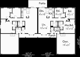 Duplex 4 bedrooms clever design suitable for narrow blocks duplex 4 bedrooms, 2.5 bathrooms, and a double garage. One Story Duplex House Plans Bedroom House Plans 102150