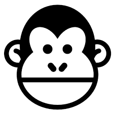 Chimp Face Of Brazil Free Vector Icons Designed By Freepik Cute Little Drawings Animal Icon Baby Art
