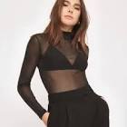 METALLIC TURTLENECK TOP Dynamite