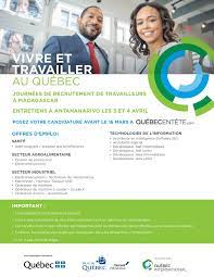 Quebec En Tete Travailleurs Malgaches Vous Aimeriez Facebook