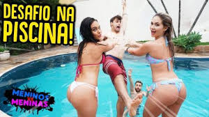 Pool challenge desafio brincando na piscina. Meninos Vs Meninas Desafio Embaixo Da Piscina Rezende Evil