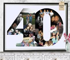 40th Birthday 40th Birthday Gift 40th Anniversary Gift Photo Collage Frame Gift For Parents In 2020 Foto Collage Geschenk Geschenk Eltern Geburtstagsgeschenk Mama