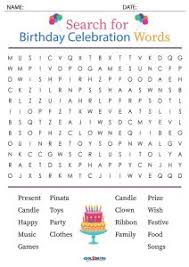 printable birthday word search cool2bkids