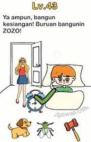 Ada banyak objek tersembunyi di sini, jadi triknya jika kamu malas mencocokkan semua gambar, klik saja secara acak. Brain Out Ya Ampun Bangun Kesiangan Buruan Bangunin Zozo Ini Kunci Jawaban Brain Out Level 42 43 Tujuwan Com