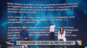 56 anni lui, 38 lei, il conduttore e. Giletti Legge Le Dichiarazioni Della Fidanzata Di Genovese C E Stato Un Rapporto Poi Lei Si E Sentita Male E L Abbiamo Accompagnata Fuori