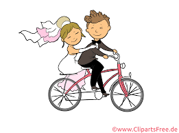 Bicyclette Clipart Gratuit Mariage Images Mariage Dessin Cartes D Anniversaire Heureux Carte Felicitations Mariage