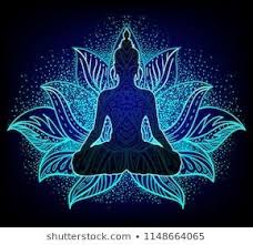 Chakra Concept Inner Love Light And Peace Buddha Silhouette In Lotus Position Over Colorful Ornate Mandala Vecto Buddha Art Buddha Drawing Buddha Painting