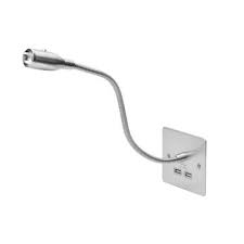Durable steel led reading light with an on/off button provides bright light in your rv or camper. Hong Kong Sar Wall Mount Led Reading Light With Dual Usb Charger On Global Sources Led Reading Light