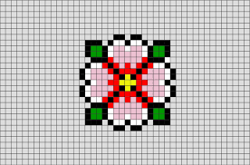 Get an unrepeatable pattern in a couple of clicks: Easy Simple Pixel Art Flower Novocom Top