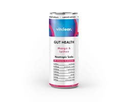 Gut Health Nootropic Soda – Mango Lychee | VitClear