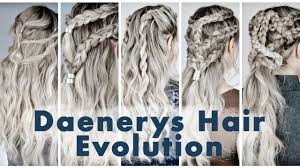 Just remember that one braid should be tucked from above whereas the other one should be tucked from below. The Evolution Of Daenerys Targaryen Hairstyles Kayleymelissa Youtube