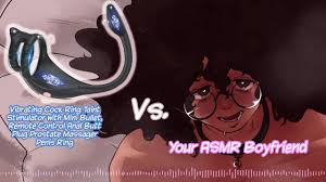 あなたのASMRボーイフレンドは振動するアナルバットプラグ前立腺刺激器を使用し、ハードCums