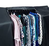 6FT Clear Clothes Rail Cover With Zip | Medical Ltd