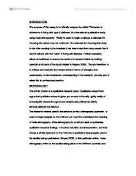 A Critique Of Qualitative Study Regarding Diabetes Treatment University Subjects Allied To Medicine Marked By Teachers Com