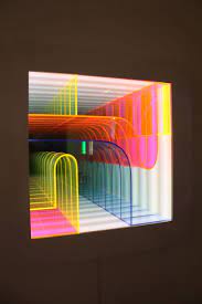 20 Ideas For Using Artwork To Add A Pop Of Color To Your Space Light Art Installation Lights Artist Color Pop