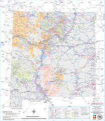 It has the oldest capital city in the contiguous united states at santa fe, which w. Detailed Map Of New Mexico With Cities And Towns