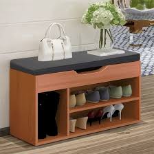 This modern shoe display is not only highly functional but looks great in any contemporary entryway. Latitude Run Simples Modern Shoe Storage Stool Fashion Sofa Bench Change Shoe Bench Shoe Rack Wayfair