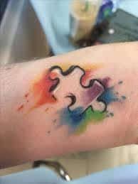 Autism Puzzle Piece Tattoo Black And White Puzzle Piece Tattoo 12 Autism Tattoos Puzzle Tattoos Puzzle Piece Tattoo