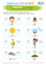A digraph is a pair of letters that make a single sound, such as th or ee. Vowel Diphthongs Oi Oy Worksheet Downloadable Pdf For Kids