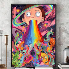 2,384,092 likes · 1,249 talking about this. Fenghong Pop Art Rick And Morty Psychedelic Silk Poster Wall Picture Poster Print Silk Cloth Decor Living Room Home Office Decor 16 X 24 Amazon Co Uk Home Kitchen