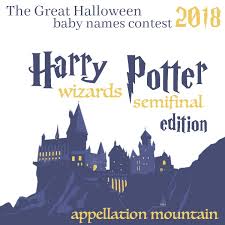 Celebrate harry potter's 20th anniversary with these baby names from the books. Halloween Baby Names 2018 Semifinals Wizards Of Harry Potter Edition Appellation Mountain