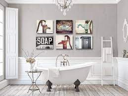 (decorations are not include with this listing) *wood toilet roll holder *has a storage shelf for extra roll of toilet paper *wood dowel to hold… Set Of 6 Rustic Farmhouse Bathroom Wall Art Decor Art Etsy In 2021 Rustic Bathroom Wall Decor Bathroom Wall Decor Bathroom Farmhouse Style
