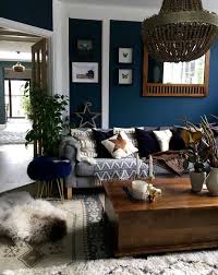 Blue Is Known For Its Energy And Freedom And Also Reminds Us Of The Sea And Ttranquility Let S Go T Dark Living Rooms Living Room Grey Blue Walls Living Room