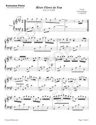 Contains printable sheet music plus an interactive, downloadable digital sheet music file. River Flows In You Standard Edition Free Piano Sheet Music Piano Chords