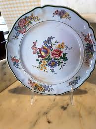 Old Abbey Ware Plate Made by Villroy and Boch in the Saar Basin