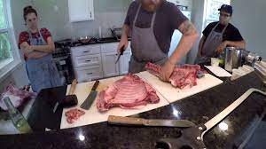 Butchering A Wild Boar Part 2 Youtube