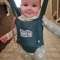 Amazon.com : FUNLIO Baby Jumper with a Ceiling Hook for 6-24 Months, Baby  Door Jumper for Indoor/Outdoor Play, Infant Jumper Doorway with Adjustable  Chain, Easy to Assemble & Store (with a Ceiling
