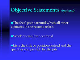 As the name suggests, it answers the question, what is the however, today's resume objective statement not only states the applicant's intention but aims to sell the hiring manager on the job seeker by highlighting their skills. Ppt Resume Preparation Powerpoint Presentation Free Download Id 19812