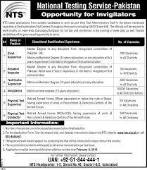 National testing service abbreviated as nts. National Testing Service Invigilation Staff Jobs 2021