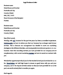 Legal Letter Formal Sample Mous Syusa