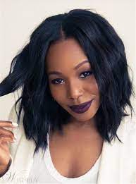 African American Slight Wave Synthetic Capless Center Parting Hairstyle Wigs 12 Inches Short Weave Hairstyles Hair Styles Hair Beauty