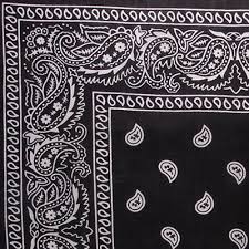 Black And Yellow Paisley Bandana Black Bandana Esarp